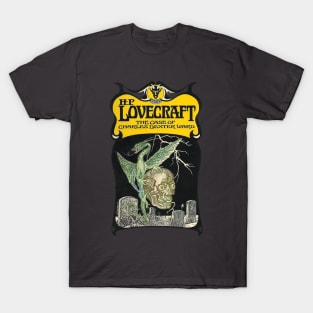 Lovecraft Vintage Book Cover Design T-Shirt